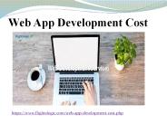 Web App Development Cost
