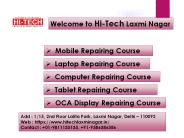 Latest Technology Mobile Repairing Course in Delhi