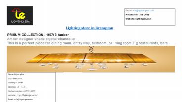 Lighting store in Brampton