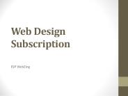Web Design Subscription
