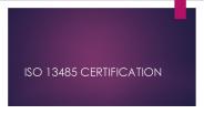 iso 13485 certification body in UK