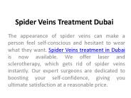 spider veins treatment dubai