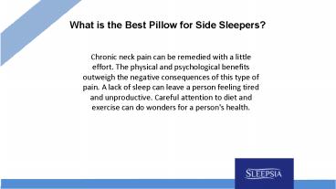 What is the Best Pillow for Side Sleepers?