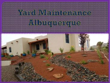 Yard  Maintenance  Albuquerque