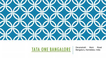 Tata One Bangalore Luxury | Devanahalli | Brochure | Price | Location