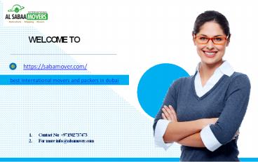 Best International Movers and Packers in Dubai