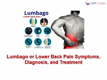 Lumbago or Lower Back Pain Symptoms, Diagnosis, and Treatment