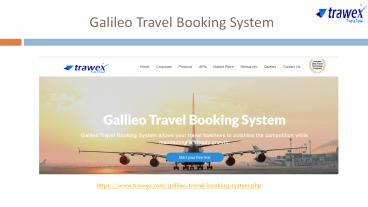 Galileo Travel Booking System