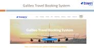 Galileo Travel Booking System
