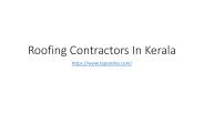 Roof tile contractors in kerala