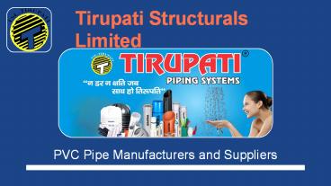 PVC Pipe Manufacturers in Ghaziabad & Suppliers - TSL Tirupati
