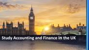 Study Accounting and Finance in the UK