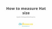 How to measure hat size