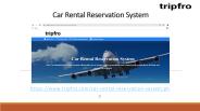 Car Rental Reservation System