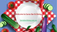 Restaurant Moonee Ponds | Saros Bar & Dining