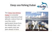 Dubai deep sea fishing trip | Deep sea fishing