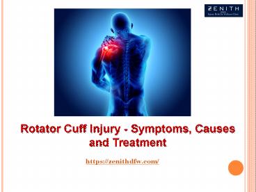 Rotator Cuff Injury - Symptoms, Causes and Treatment