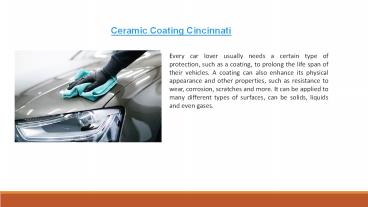 Ceramic Coating Services in Cincinnati - Reload Detailing