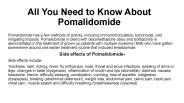 All you need to know about Pomalidomide