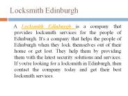 Locksmith Edinburgh