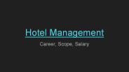 Hotel Management