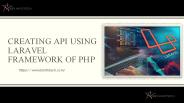 Creating API using Laravel framework of PHP