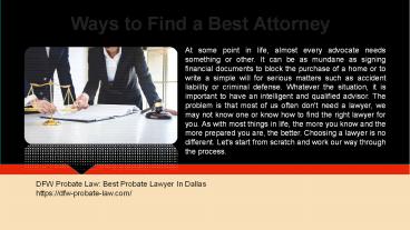 Ways to Find a Best Attorney