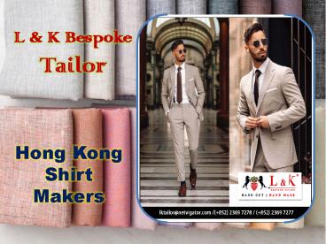 Best Custom Tailored Shirts