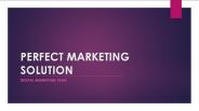 Digital Marketing Services- Perfect Marketing Solution