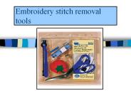 embroidery stitch removal tools