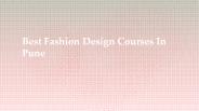 Best Fashion Design Courses In Pune