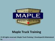 Refresher Course for Truck Drivers 