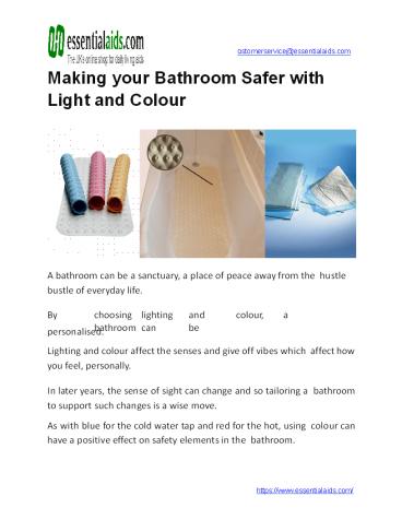 Making your Bathroom Safer with Light and Colour (1)