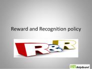 Reward and Recognition Policy