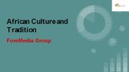 African Culture and Tradition