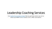 Leadership Coaching Canada