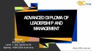 Advanced Diploma of Leadership and Management