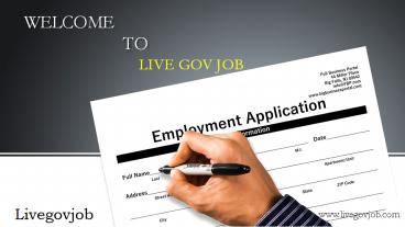 Get Latest Government jobs notifications on Livegovjob.com