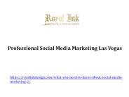 Professional Social Media Marketing Las Vegas