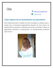 ¿Qué esperar de un tratamiento con queratina?