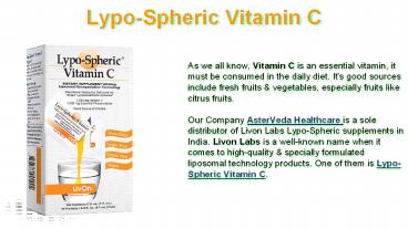 Lypo-Spheric Vitamin C