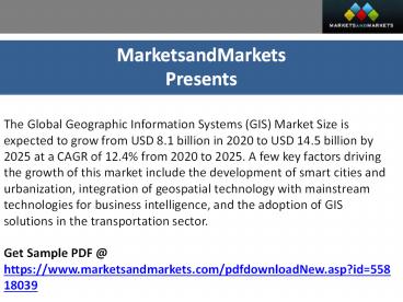Geographic Information System Market 2025 Forecast Overview and Growth Analysis