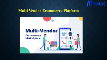 Multi Vendor eCommerce Platform