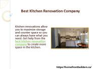 Best Kitchen Renovation Company