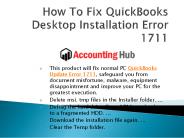 How to Resolve QuickBooks Error 1711 Windows 10