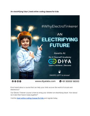 An electrifying futur | best online coding classes for kids