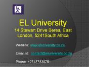 Masters Degree in Entrepreneurship - El University