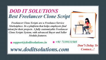 Online Freelancer Clone Script - DOD IT SOLUTIONS