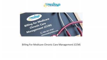 Billing For Medicare Chronic Care Management (CCM)