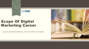 Scope Of Digital Marketing Career